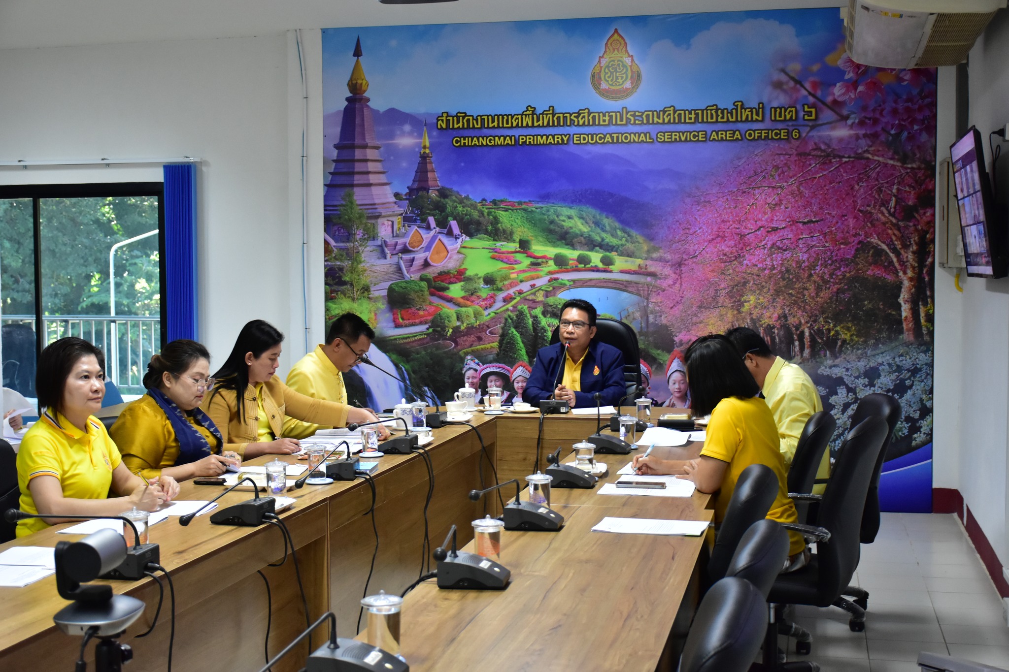การประชุมคณะกรรมการตรวจสอบและรับรองความถูกต้องของสถานศึกษาที่มีนักเรียนพักนอนนอกเขตพื้นที่บริการ    ภาคเรียนที่ 2/2567