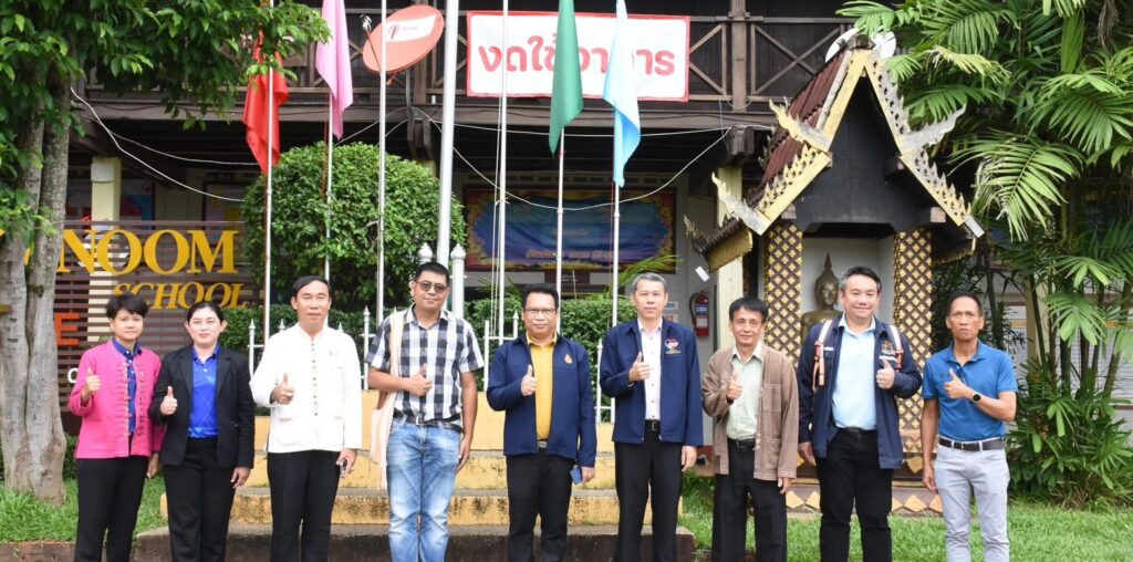 “สพฐ. และสพป.เชียงใหม่ เขต 6 ลงพื้นที่ตรวจสอบอาคารเรียนอาคารประกอบ และสิ่งก่อสร้างอื่น ที่ชำรุดทรุดโทรม ที่ได้รับความเสียหายกรณีเหตุการณ์แผ่นดินไหว และมีสภาพชำรุดทรุดโทรมเนื่องจากใช้งานมาเป็นระยะเวลานาน ของโรงเรียนชุมชนบ้านพร้าวหนุ่ม อำเภอแม่แจ่ม”